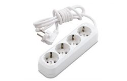 
			Extension cord Makel, 4-socket, 5m, grounded, white, (12)