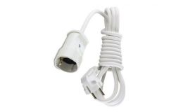 
			Extension cord Makel, 1-socket, 5m, grounded, white, (34)