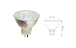 
			Spuldze JCDR, GU5.3, Halogena, 50W, 220V