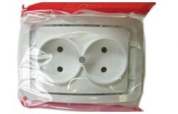 
			Socket Makel, MIMOZA,, (no frame), white