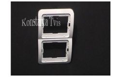 
			Frame Makel, MIMOZA, 2-socket, white, vertical