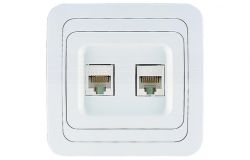 
			Socket Makel, MIMOZA, DATA/DATA,, white+white