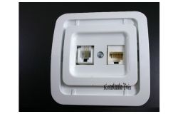 
			Socket Makel, MIMOZA, TF/DATA,, (no frame), white