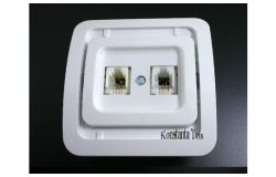 
			Socket Makel, MIMOZA, TF/TF,, (no frame), white