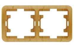 
			Frame Makel, MIMOZA, 2-socket, light wood, vertical