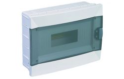 
			Distribution box Makel, 12-socket, IP40, recessed, with transp. door