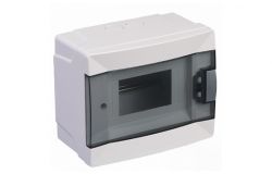 
			Distribution box Makel, 6-socket, IP40, surface, with transp. door