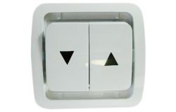 
			Shutter switch Makel, MIMOZA,, (no frame), white