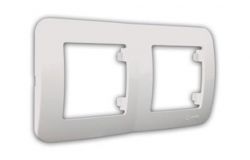 
			Frame Makel, LILLIUM, 2-socket, white