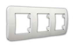 
			Frame Makel, LILLIUM, 3-socket, white