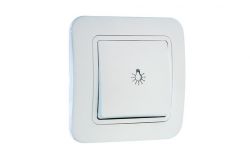 
			Switch Makel, LILLIUM, doorbell, white+white