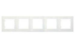 
			Frame Makel, LILLIUM, 5-socket, white