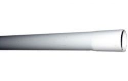 
			Pipe smooth with cap EVOEL SL, gray, D25mm, L3m, PVC, (3m)