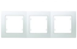 
			Frame Makel, LILLIUM KARE, 3-socket, white