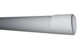 
			Pipe smooth with cap EVOEL SL, gray, D40mm, L3m, PVC, (3m)