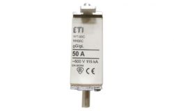 
			Предохранитель ETI, 50A, NH00, 500V, WT-00C/gG