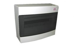 
			Distribution box ETI, 12-socket, IP40, surface, plastic, with transp. door