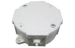 
			Junction box PP, P1, IP44, surface, D80mm, with clips