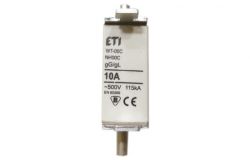 
			Предохранитель ETI, 10A, NH00, 500V, WT-00C/gG