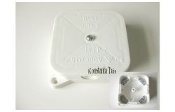 
			Junction box PP, IP41, surface, 85x85x35mm, with clips