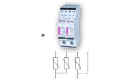 
			Ограничитель перенапряжения ETI, 5/15kA, 3P, WENT TNC, 320V, ETITEC B+C