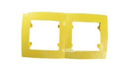 
			Frame Makel, LILLIUM KARE, 2-socket, yellow