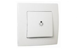 
			Switch Makel, LILLIUM KARE, doorbell, white