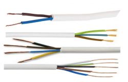 
			Cable, H03VV-F OMY(BVV-LL), 2x0.75, white, (100m)