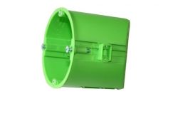 
			Junction box Spelsberg, For plasterboard, 1-socket, IP30, green, 68x65mm