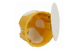 
			Junction box KOPOS KOLIN, For plasterboard, yellow, 73x45mm, D73mm, with cover