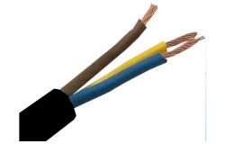 
			Cable, H03VV-F OMY(BVV-LL), 2x0.75, black, (100m)