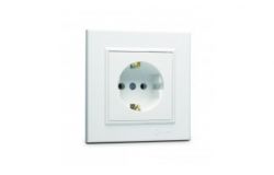 
			Socket Makel, KAREA, (mechanism), grounded, white, with child protection
