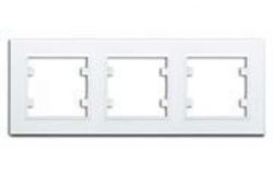 
			Frame Makel, KAREA, 3-socket, white