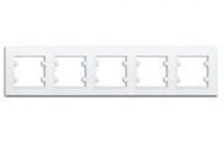 
			Frame Makel, KAREA, 5-socket, white