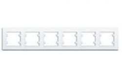 
			Frame Makel, KAREA, 6-socket, white