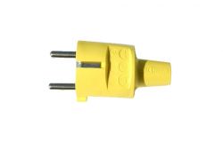 
			Plug ABL, 16A, 250V, grounded, IP20, yellow, PVC