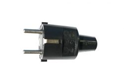 
			Plug ABL, 16A, 250V, grounded, IP44, black, PVC