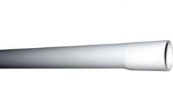 
			Pipe smooth with cap EVOEL SL, gray, D16mm, L3m, PVC, (3m)
