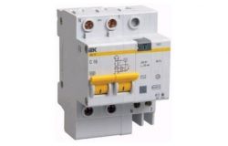 
			Power leakage switch IEK, 2C, 16/0.03A, AC, 400V, 4.5kA