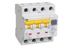 
			Power leakage switch IEK, 4C, 32/0.03A, A, 400V, 6kA