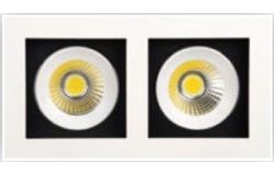 
			Fixture LED, Horoz, HL6722L, COB, 2x8W, 2x371lm, 2700K, square, int., H67mm, D100mm, 220-240V