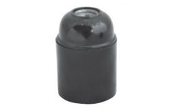
			Lamp holder E27, IEK, 4-16A, IP20, black, plastic