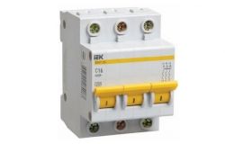 
			Circuit breaker IEK, 3C, 16A, 6kA