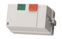 
			Contactor with housing IEK, 25A, 3P, 380V, IP54