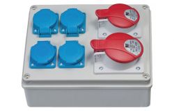 
			Socket blok Rosi, 16A, 5P, 4xSchuko, R-BOX, IP44