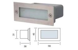 
			Luminaire LED, Horoz, HL954L, square, 1.2W, 60lm, blue, square, int., 220-240V