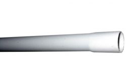 
			Pipe smooth with cap EVOEL SL, gray, D16mm, L1m, PVC, (1m)