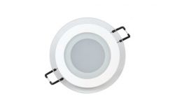 
			Панель LED, Brillight, 6W, 450lm, 3000K, круглый, внутр., D96mm, стекло, H40mm, 220-240V