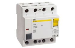
			Power leakage switch IEK, 25/0.01A, 4P, AC, 400V, 4.5kA