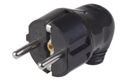 
			Plug IEK, grounded, IP20, black, corner, plastic